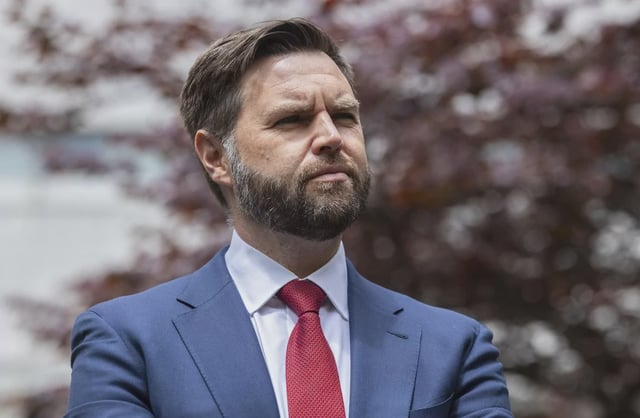 FILE - Sen. J.D. Vance (R-OH), speaks at a press conference, May 13, 2024, in New York. In some cases, former President Donald Trump's vice presidential contenders have had to abandon long-held policy positions and recant vehement criticism. In a 2016 interview, Vance called himself "a Never Trump guy" and said he "never liked him." (AP Photo/Stefan Jeremiah, File)