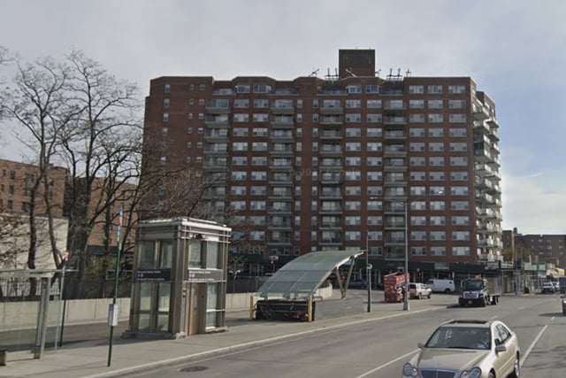 The Briarwood station in Queens where two youths took a train for a joyride.