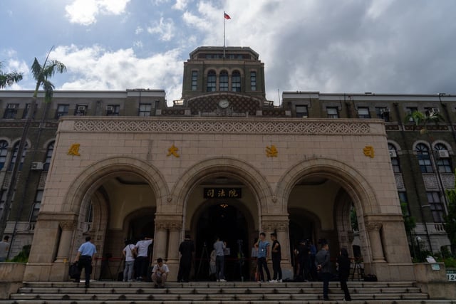 Taiwan’s Constitutional Court is seen at the Judicial Yuan in Taipei on Sept. 20, 2024.