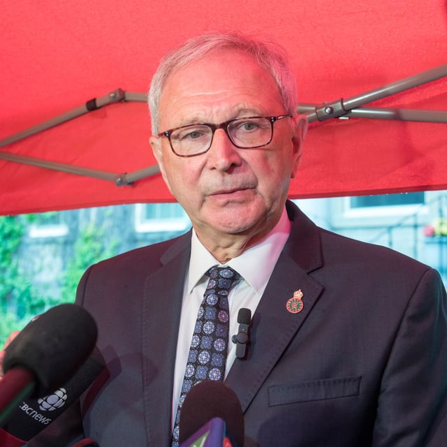 New Brunswick Premier Blaine Higgs speaks to media outside Government House following a cabinet shuffle, in Fredericton, Tuesday, June 27, 2023. THE CANADIAN PRESS/Stephen MacGillivray