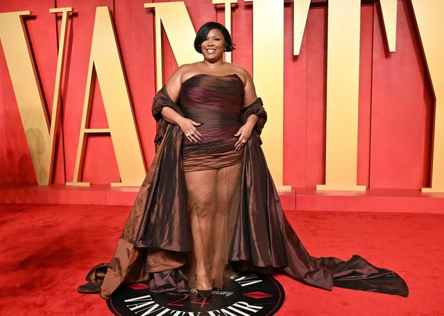 Lizzo attends the Vanity Fair Oscars Party on March 10, 2024.