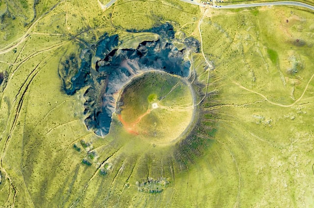 Aerail of Ulanqab Ulanhada Volcano