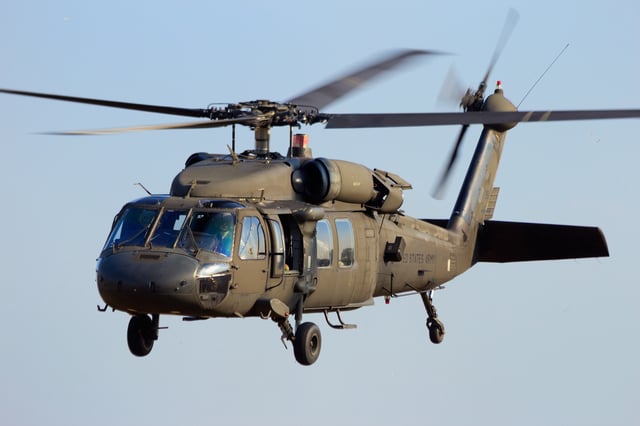 US Military Black Hawk Helicopter Snowmobile Crash