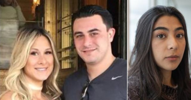 Kelly Andrade, right, won a multimillion-dollar award from a civil suit against her employers, Danielle and Michael Esposito, but Andrade said she's upset that Michael Esposito avoided prison time. (@nypost / X screen shot)