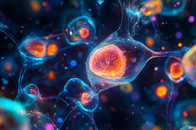 Using high-resolution live imaging techniques, the team was also able to show that extracellular vesicles enter the nucleus of neural progenitor cells during cell division. Credit: Neuroscience News